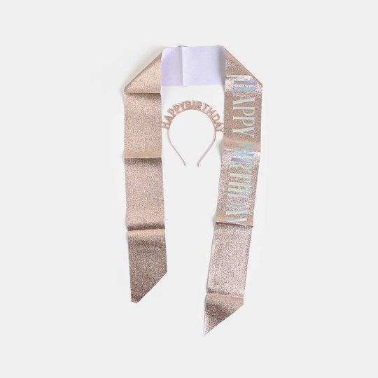 Crown With Sash For Girls