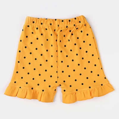 Infant Girls Cotton Jersey Knitted Suit Face-Citrus