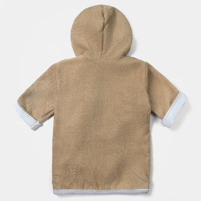 Hooded Baby Bath Gown | Brown