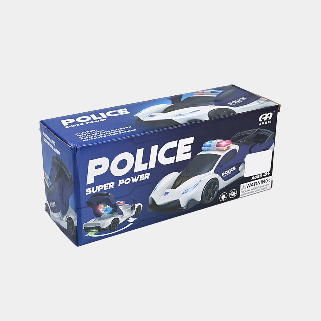Electric Light & Musical Police Car Toy