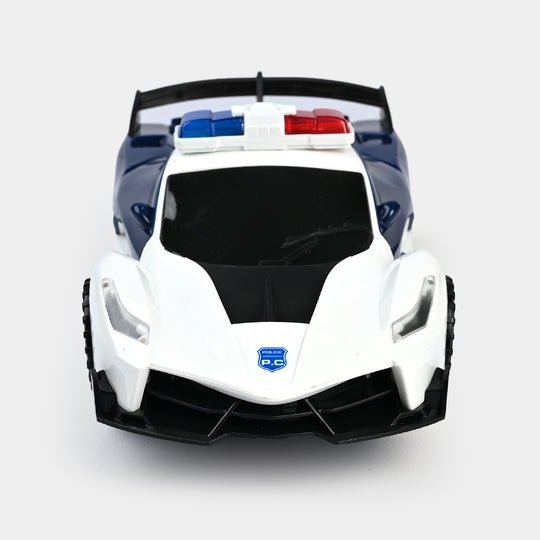 Electric Light & Musical Police Car Toy