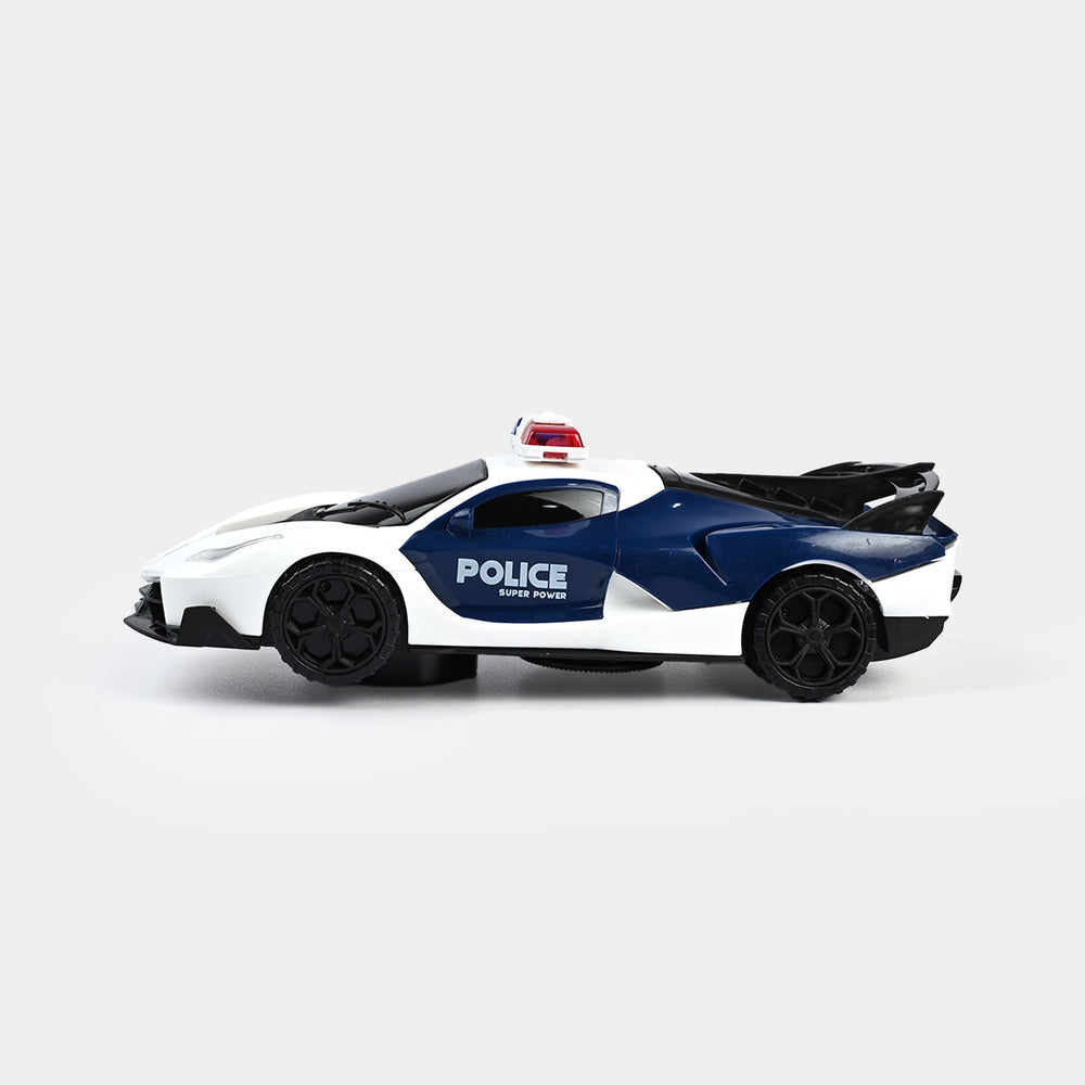 Electric Light & Musical Police Car Toy
