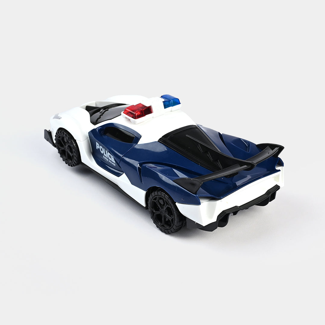 Electric Light & Musical Police Car Toy