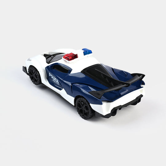 Electric Light & Musical Police Car Toy