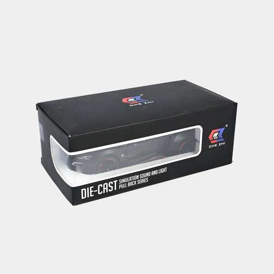 DIE-CAST MODEL PULLBACK CAR WITH LIGHT SOUND