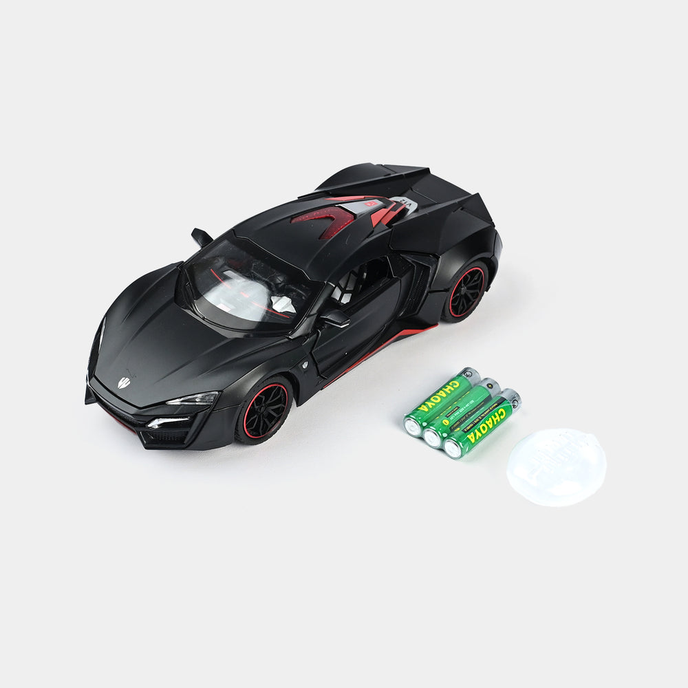 DIE-CAST MODEL PULLBACK CAR WITH LIGHT SOUND
