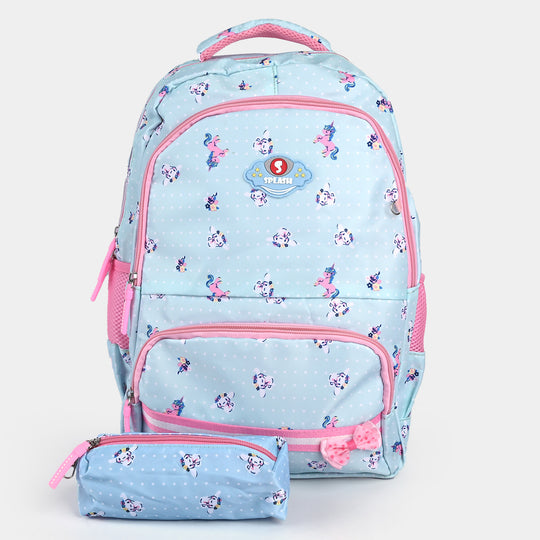 Cute Design School Bag With Pouch For Kids