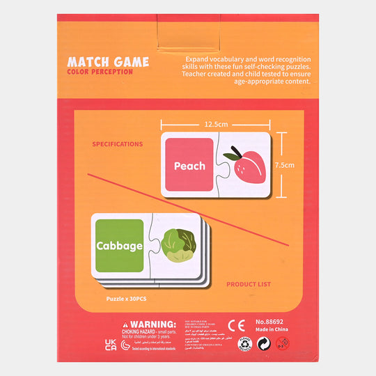 Match Game Puzzle 30PCs For Kids