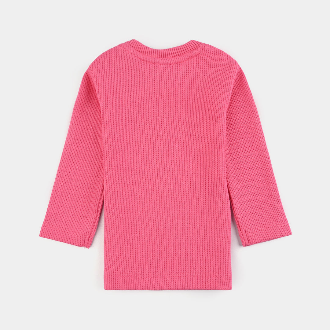 Infant Unisex Thermal Inner Wear Suit-Hot Pink