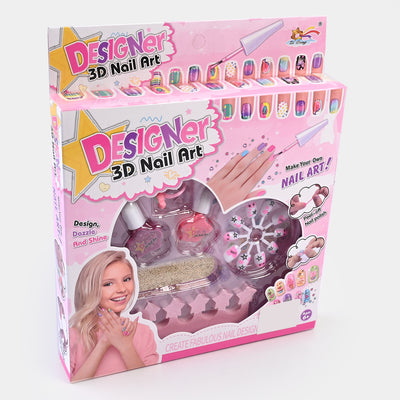 Nail Art Fashion Kit Play Set For Girls
