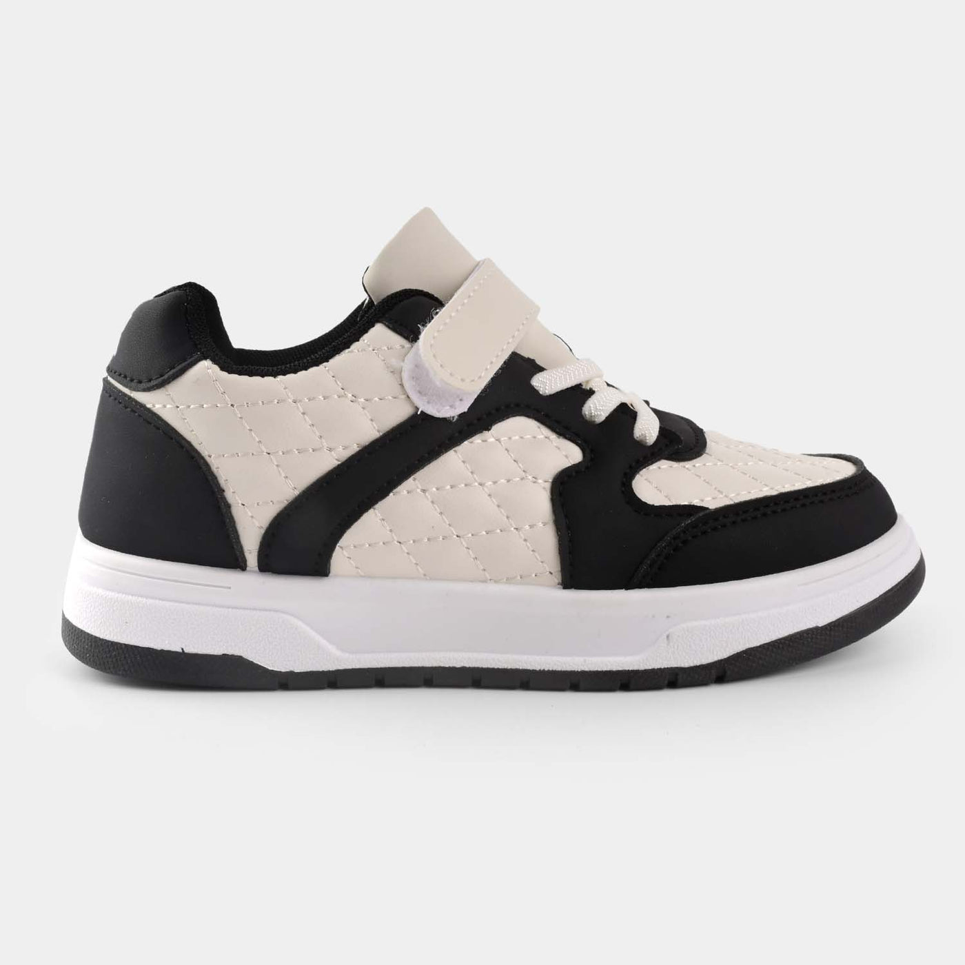 Boys Sneakers #3-White/Black