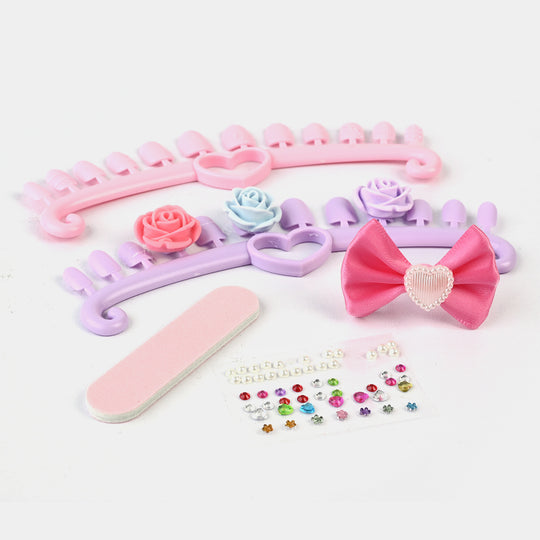 Nail Art Fashion Kit Play Set For Girls