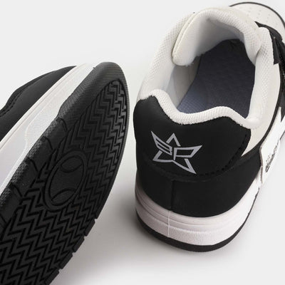 Boys Sneakers #2-Black/White