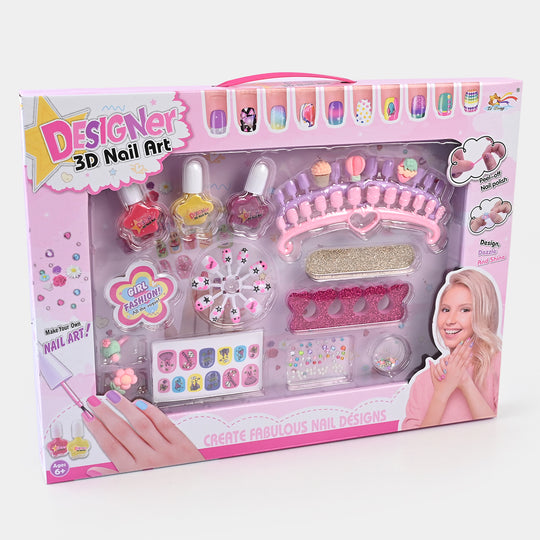 Nail Art Fashion Kit Play Set For Girls