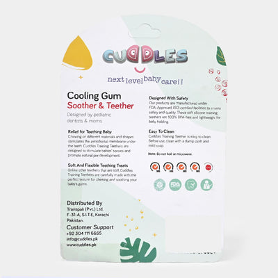 Cuddles Baby Cooling Gum Soother & Teether - Pineapple