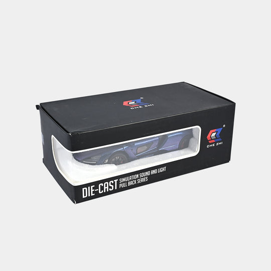 DIE-CAST MODEL PULLBACK CAR WITH LIGHT SOUND