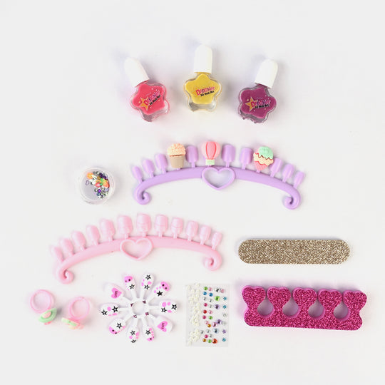 Nail Art Fashion Kit Play Set For Girls