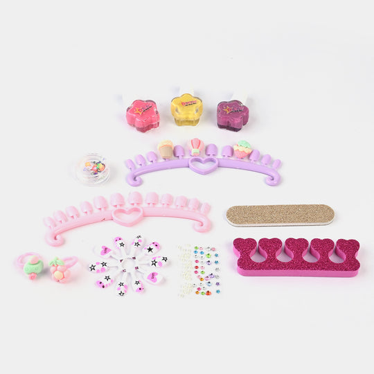 Nail Art Fashion Kit Play Set For Girls