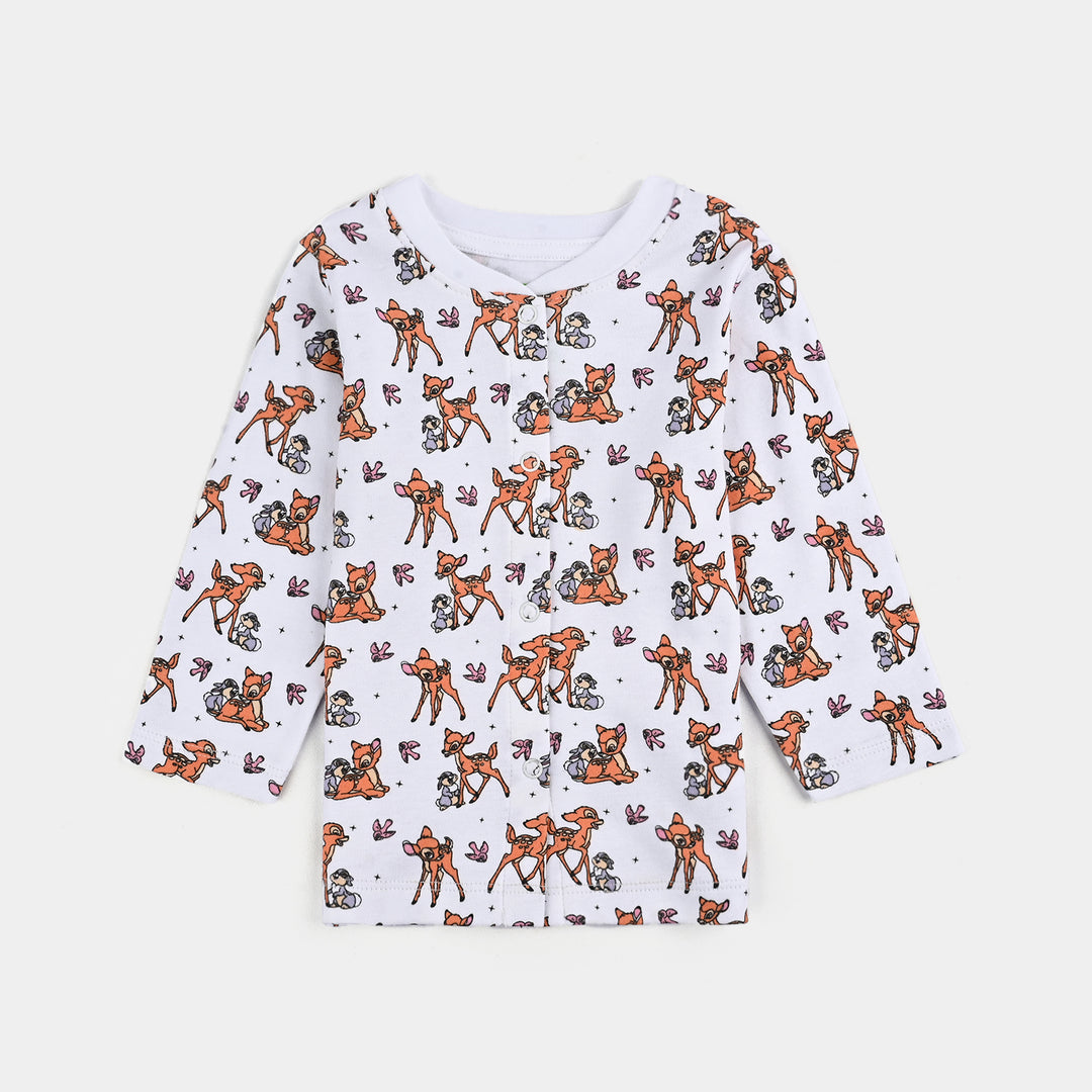 Infant Girls Cotton Interlock Bambi Cardigan Pack OF 3 - Pink.White