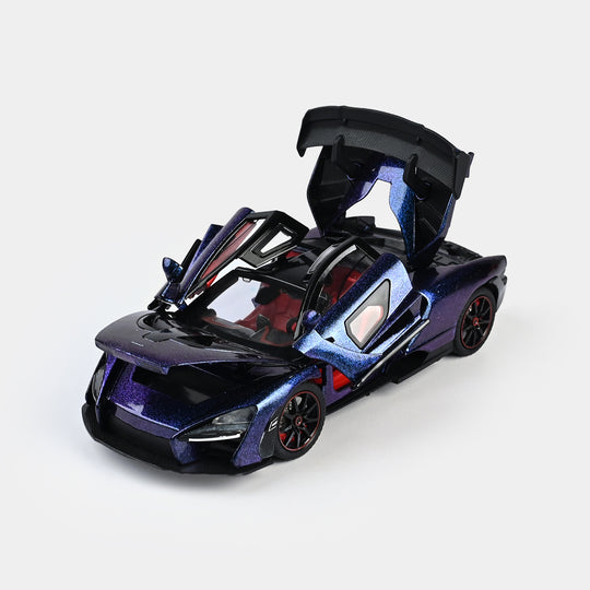 DIE-CAST MODEL PULLBACK CAR WITH LIGHT SOUND