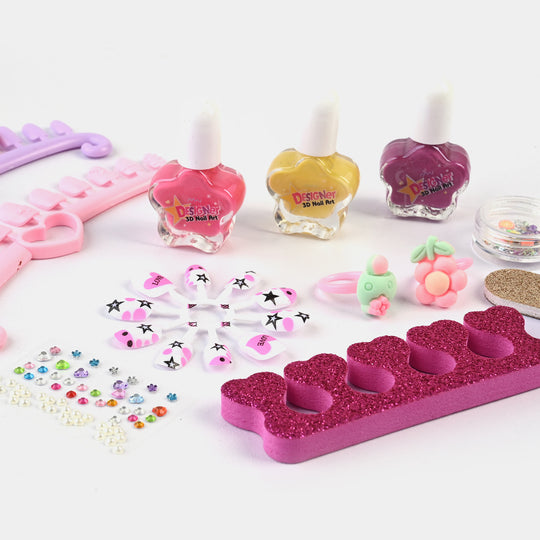 Nail Art Fashion Kit Play Set For Girls