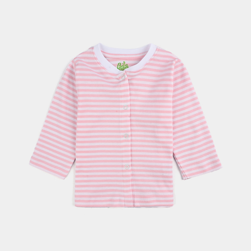 Infant Girls Cotton Interlock Bambi Cardigan Pack OF 3 - Pink.White