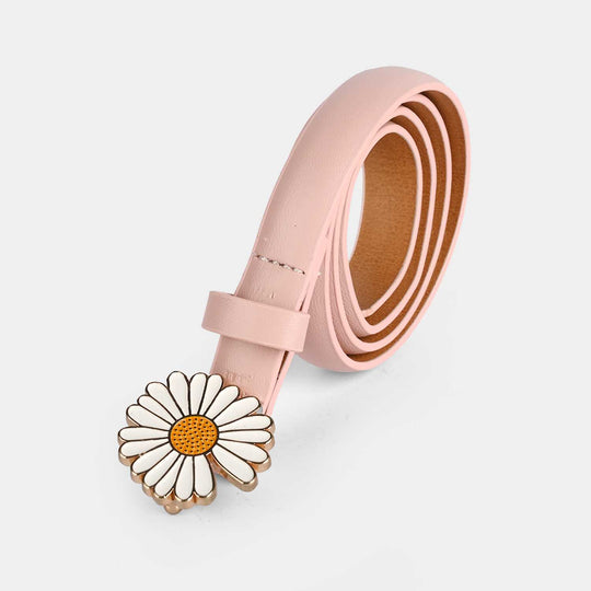 Kids PU Belt Sunflower-6013-Pink