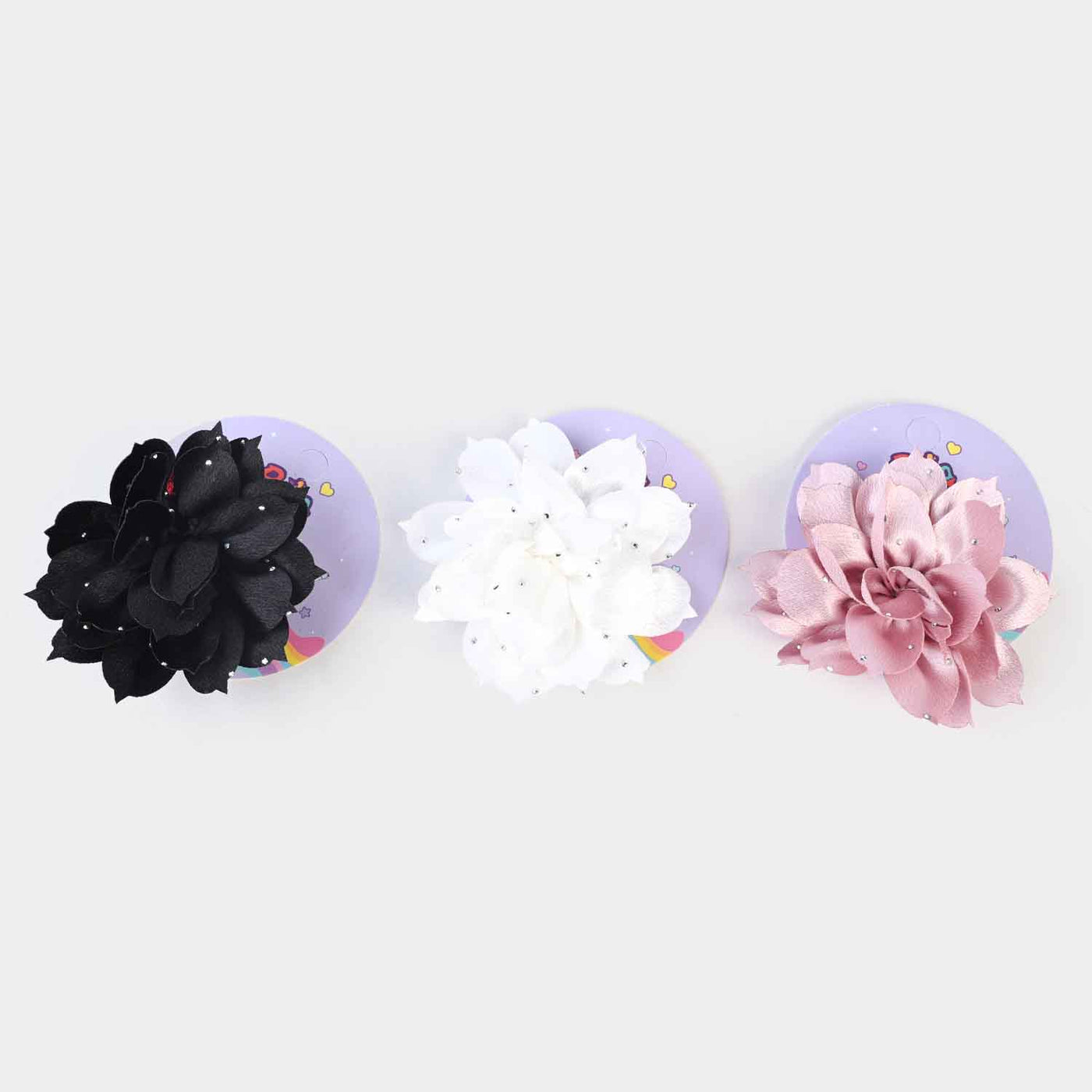 3PCs Girls Flower Hair Pin