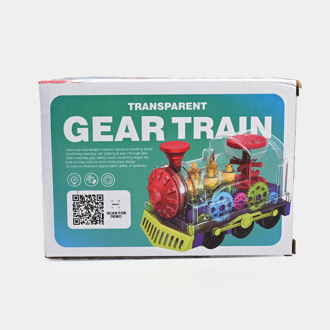 Universal Transparent Gear Train Toy for Kids