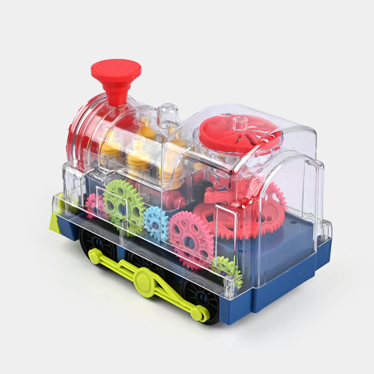 Universal Transparent Gear Train Toy for Kids
