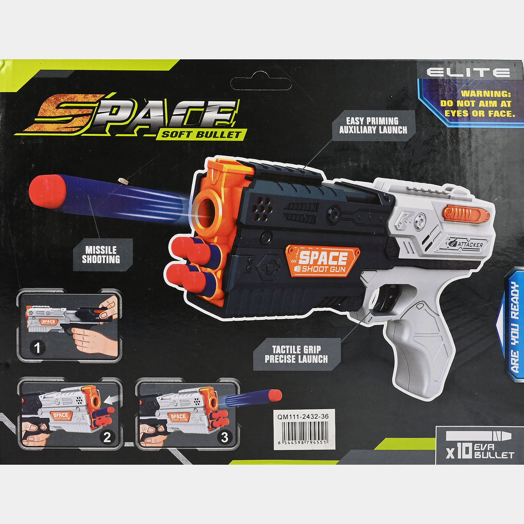 Space Shoot Gun – EVA Soft Bullet Blaster Toy