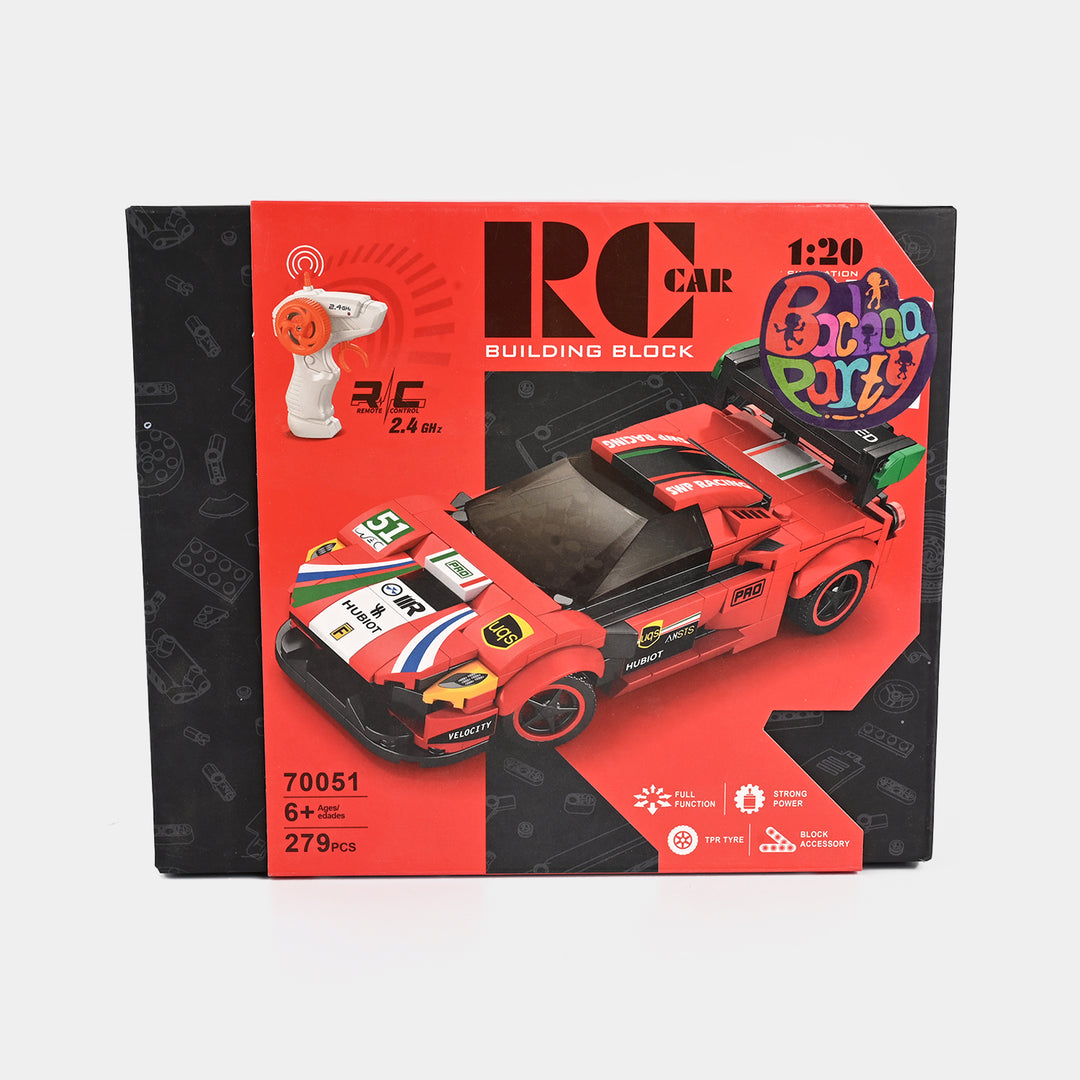 Remote Control Car Sports Building Blocks For Kids