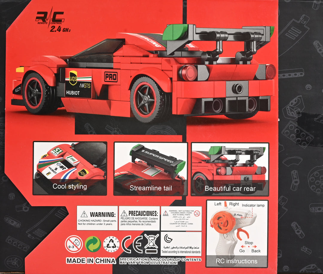 Remote Control Car Sports Building Blocks For Kids