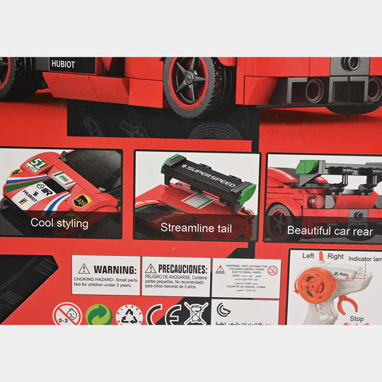 Remote Control Car Sports Building Blocks For Kids