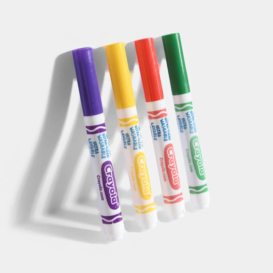 Crayola Ultra-Clean Washable Markers – 12 Assorted Colors