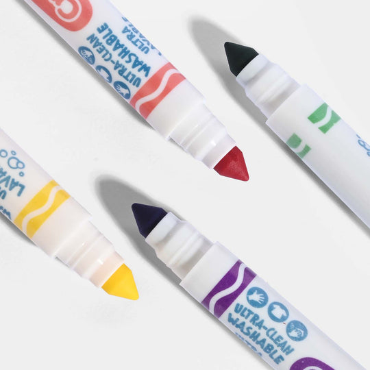 Crayola Ultra-Clean Washable Markers – 12 Assorted Colors