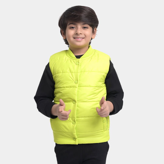 Boys Puffer Jacket taffeta Stay Original S/L-Green