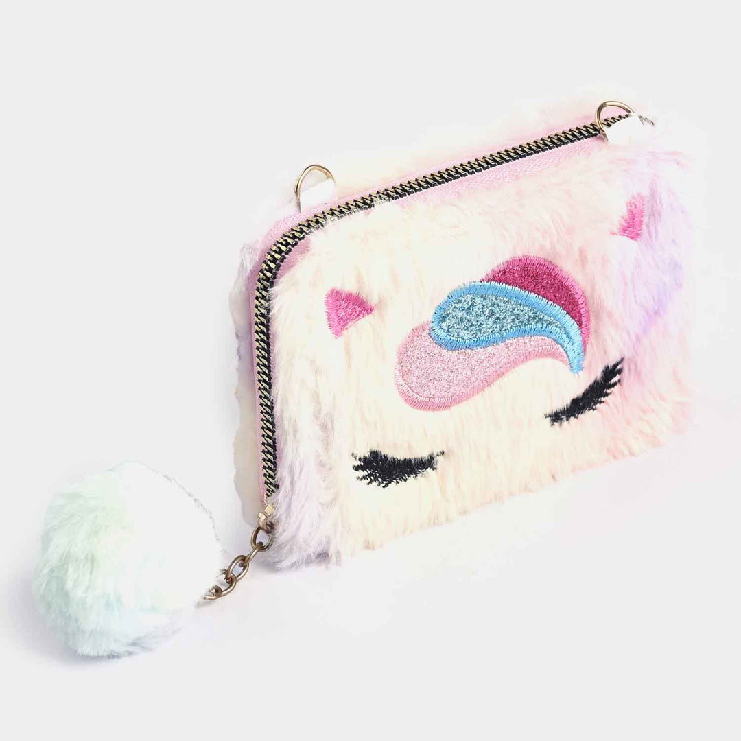 Girls Fur Fashion Hand Bag/Wallet