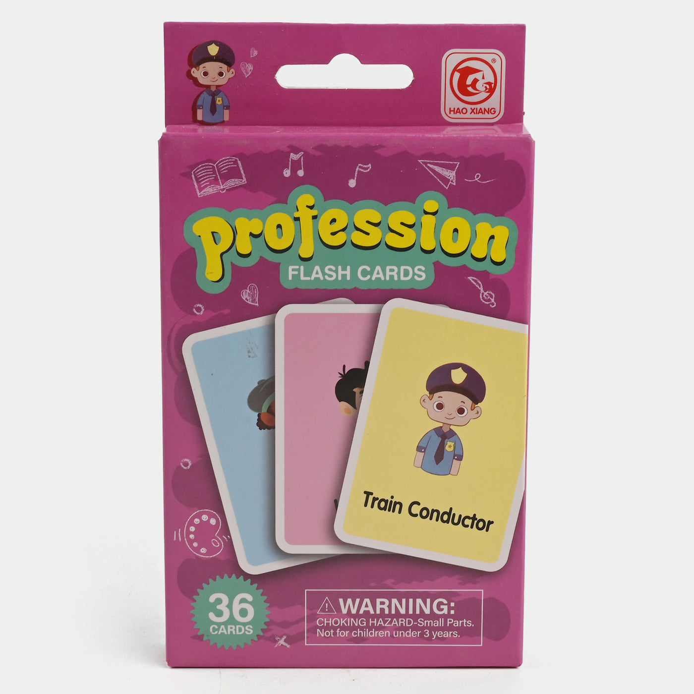 Profession Names Learning Flash Card 36Pcs