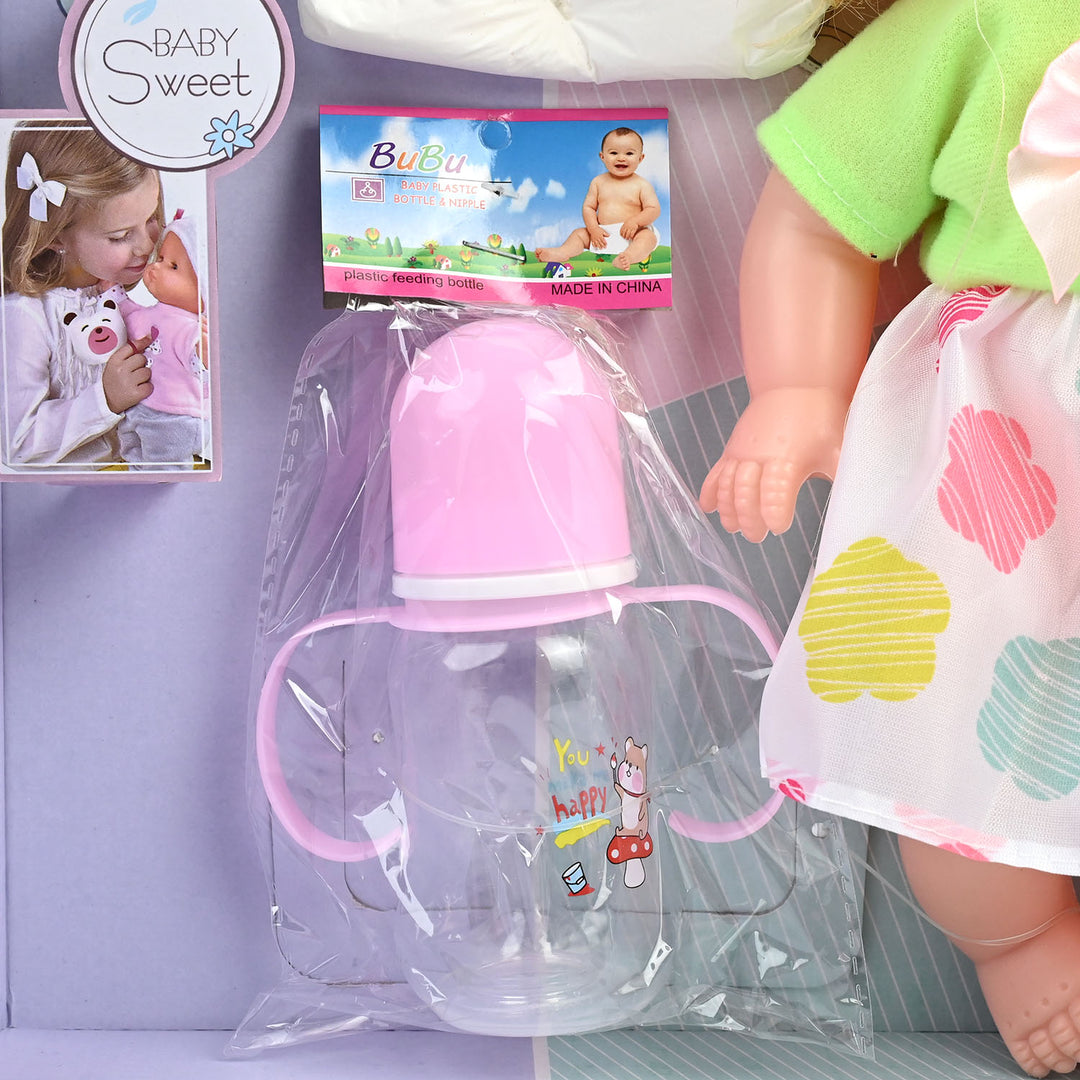 Moveable Eyes Baby Doll Playset with Accessories