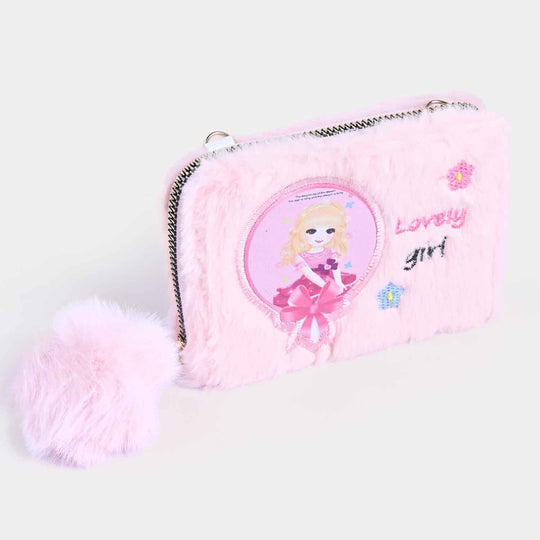 Girls Fur Fashion Hand Bag/Wallet