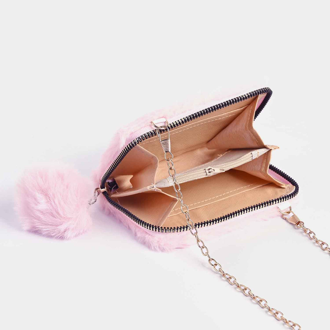Girls Fur Fashion Hand Bag/Wallet