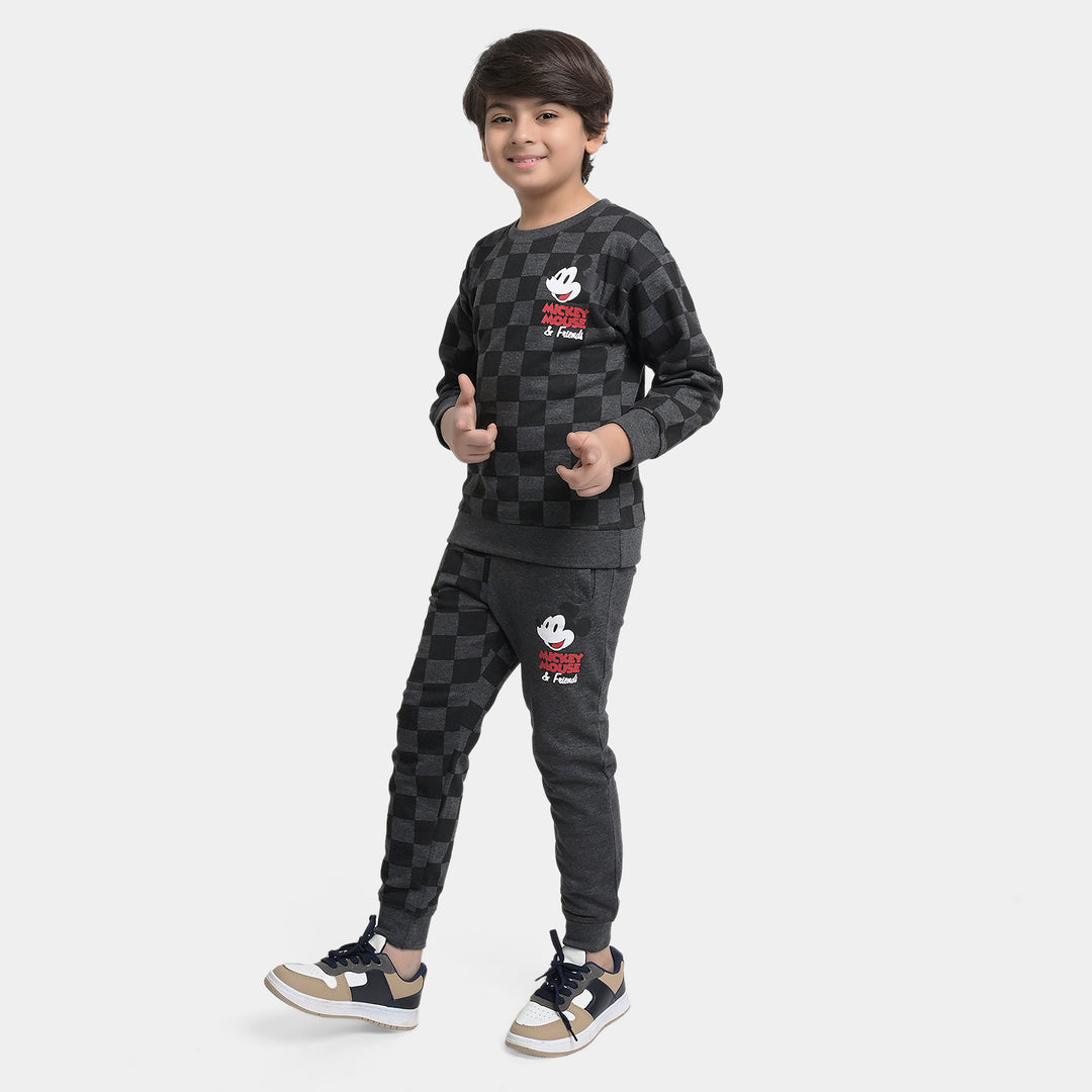 Boys Fleece 2 Piece Suit Character-CHARCOAL