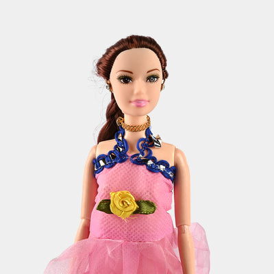 FASHION DOLL WITH MOVEABLE JOINT TOY FOR GIRLS