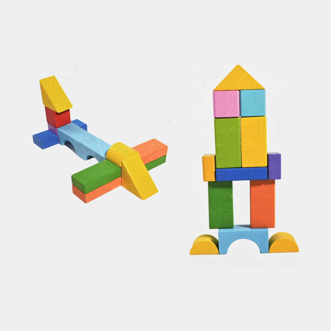 Wooden Building Set For Kids (18M+)