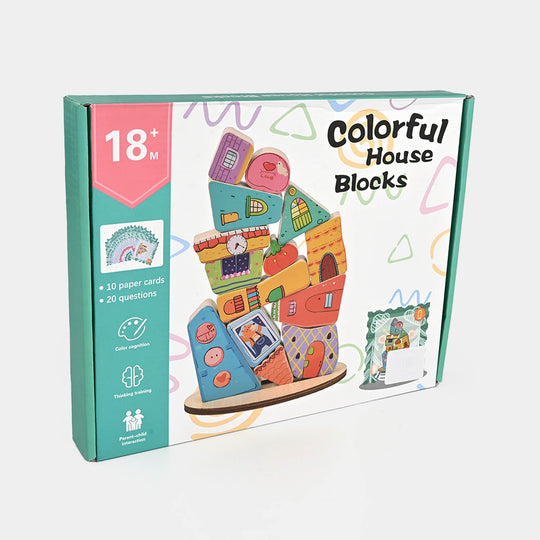 Educational Color Ful House Blocks Set