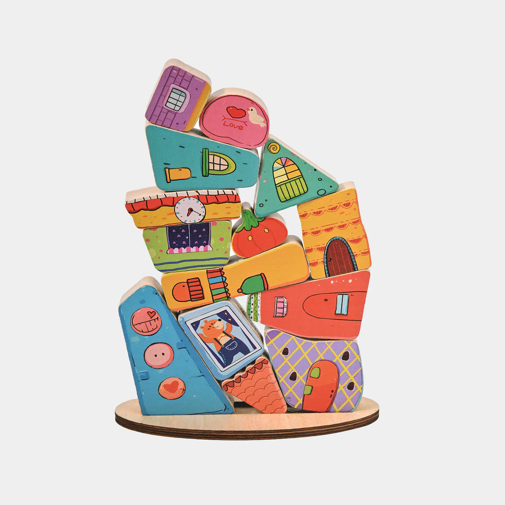 Educational Color Ful House Blocks Set