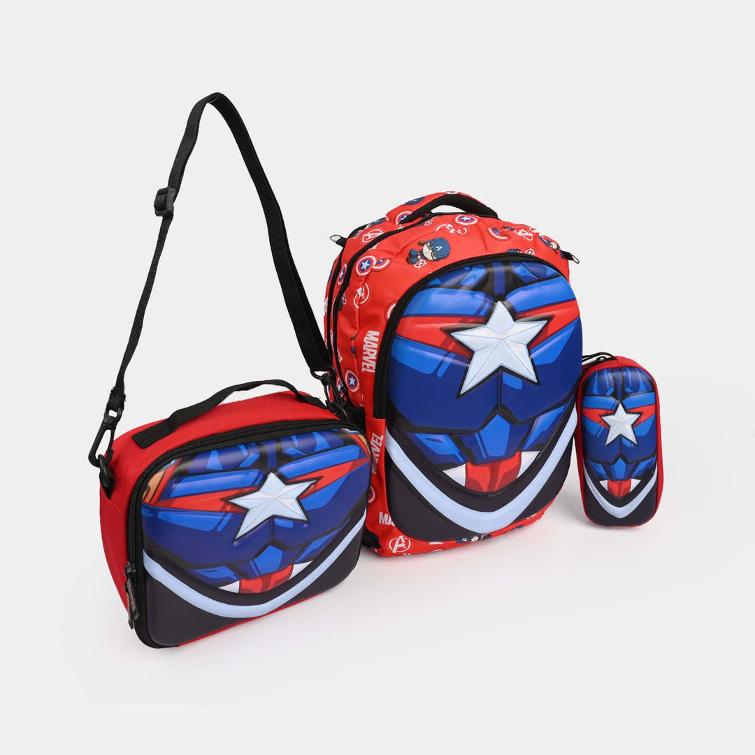 Levup 3D Complete School Bag Combo Set