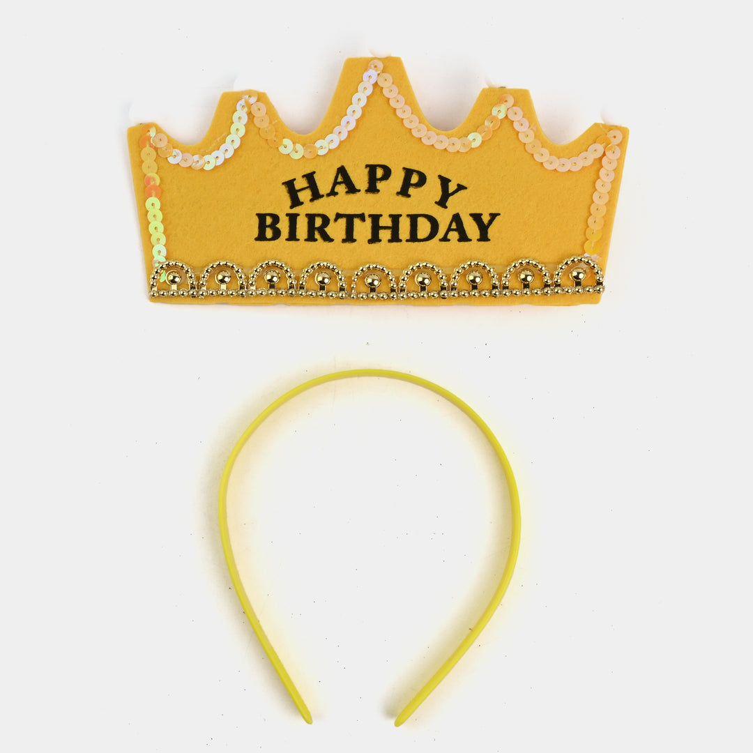 Happy Birthday Crown Cap/Hat With Light