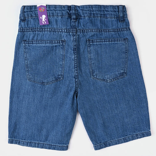 Boys Denim rigid Short Cool-Mid Blue